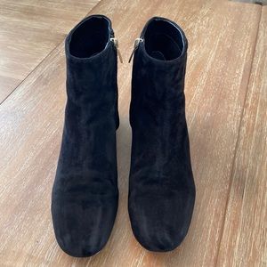 Elegant Black Suede Ankle Boots